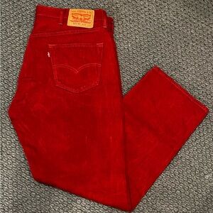 Levi’s 501 Mens 38x32 Rust Color Denim pants Fall Winter Durable Work Country